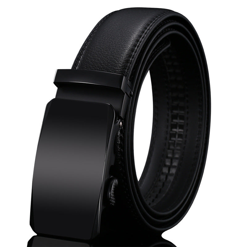 Men’s Genuine Leather Belt Automatic Buckle Stylish & Durable