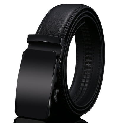 Men’s Genuine Leather Belt Automatic Buckle Stylish & Durable