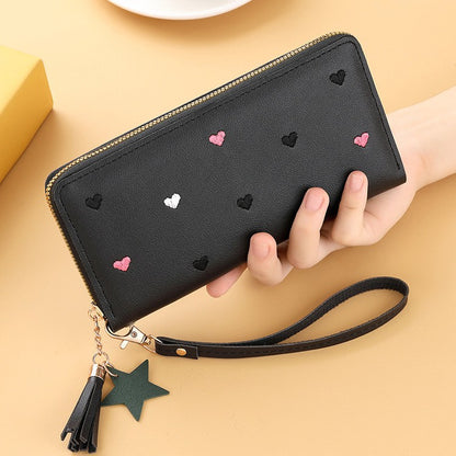 Buy Cute Mini Embroidered Long Wallet For Women Elegant Daily Use
