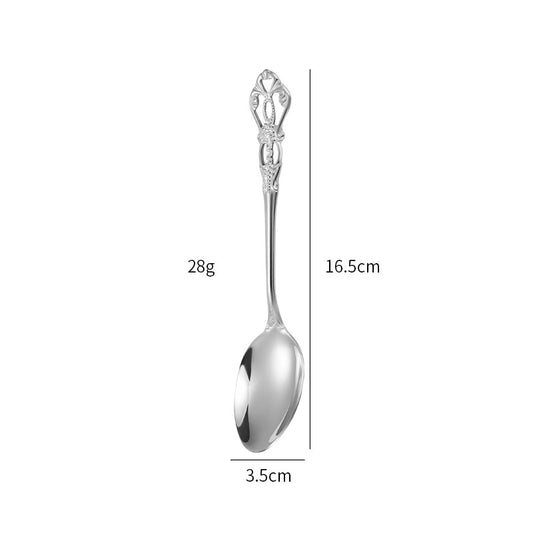 Gold Plated Stainless Steel Spoon Western Dinnerware Set