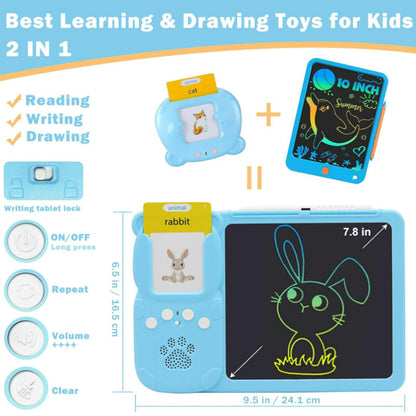 8.5 inch puzzle enlightenment early education card machine Chinese and English writing board children's graffiti drawing board toy factory