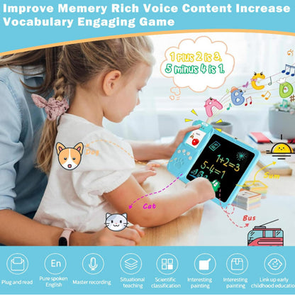8.5 inch puzzle enlightenment early education card machine Chinese and English writing board children's graffiti drawing board toy factory