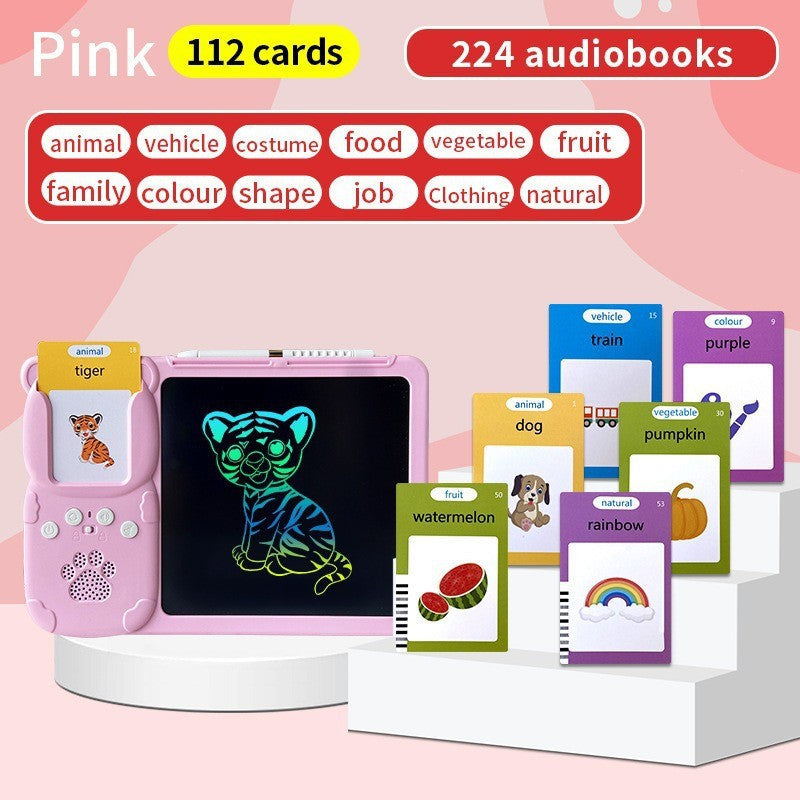 8.5 inch puzzle enlightenment early education card machine Chinese and English writing board children's graffiti drawing board toy factory