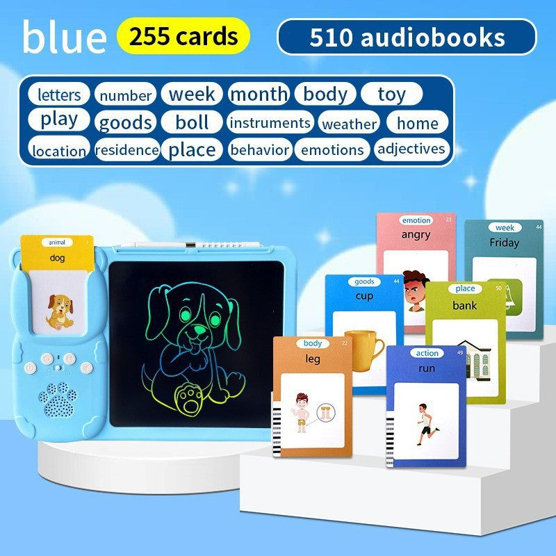 8.5 inch puzzle enlightenment early education card machine Chinese and English writing board children's graffiti drawing board toy factory