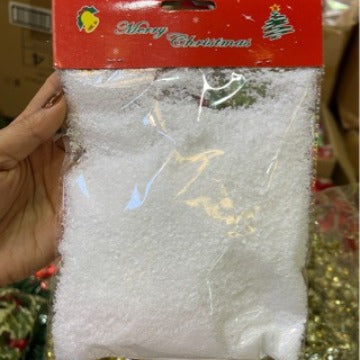 8 grams of foam powder to simulate snowflakes