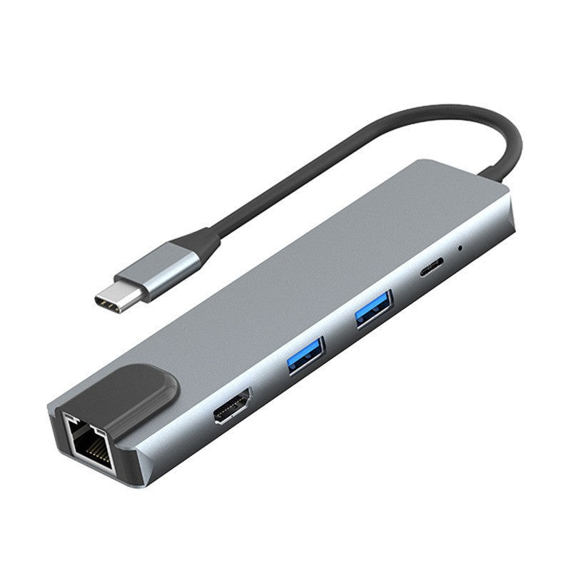 8-in-1 Type-C Docking Station with HDMI Ethernet PD Charging