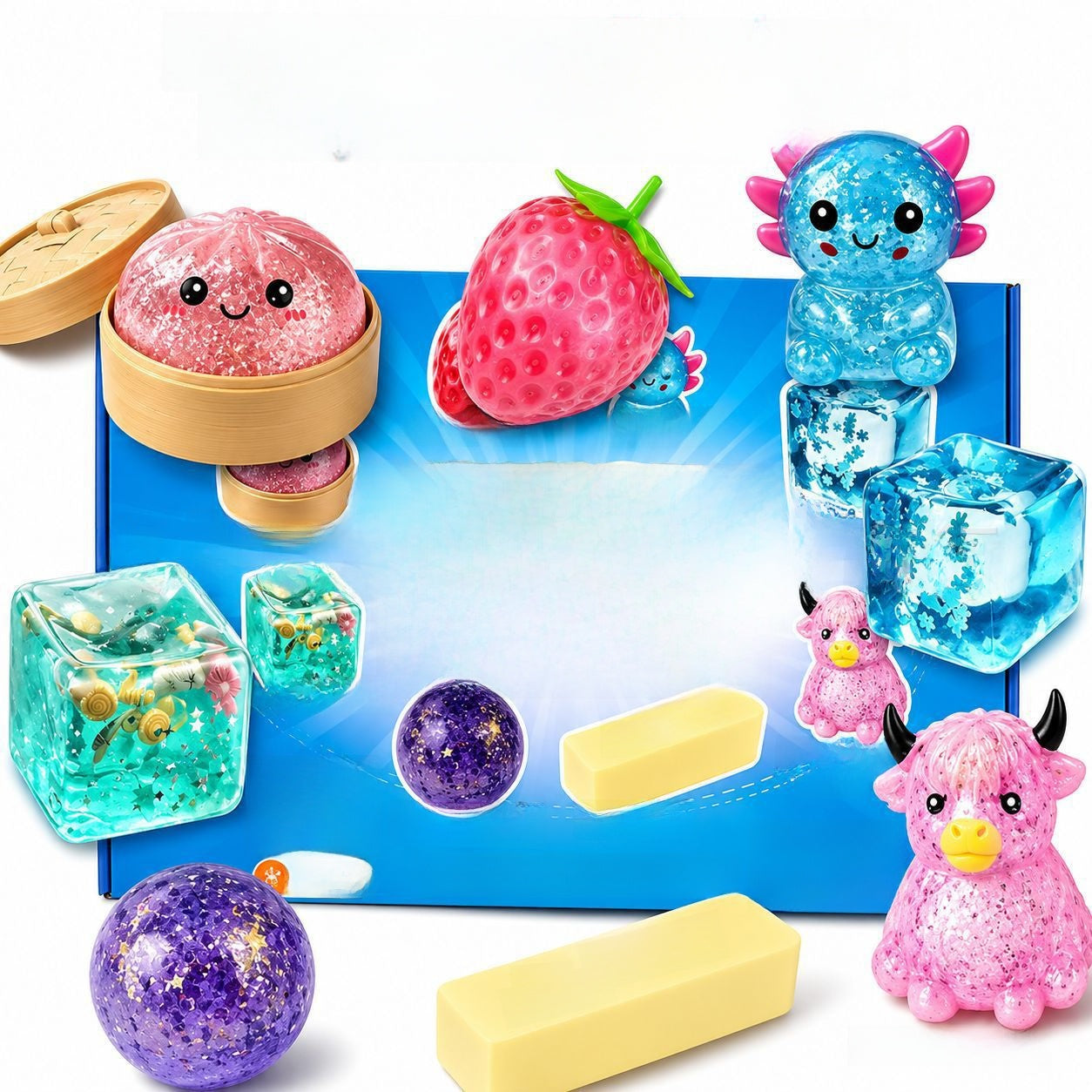 8-Piece Maltose Stress Relief Toys Set