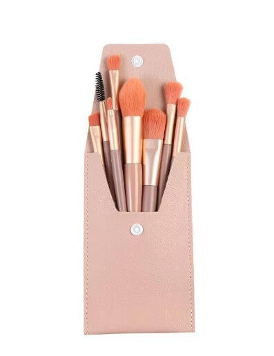 8-Piece Portable Makeup Brush Set
