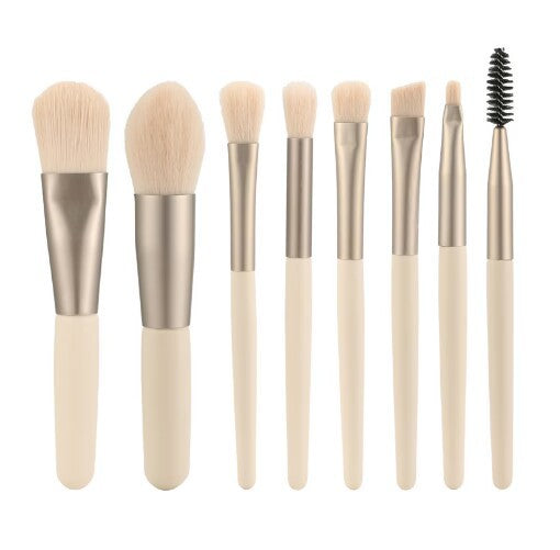 8-Piece Portable Makeup Brush Set