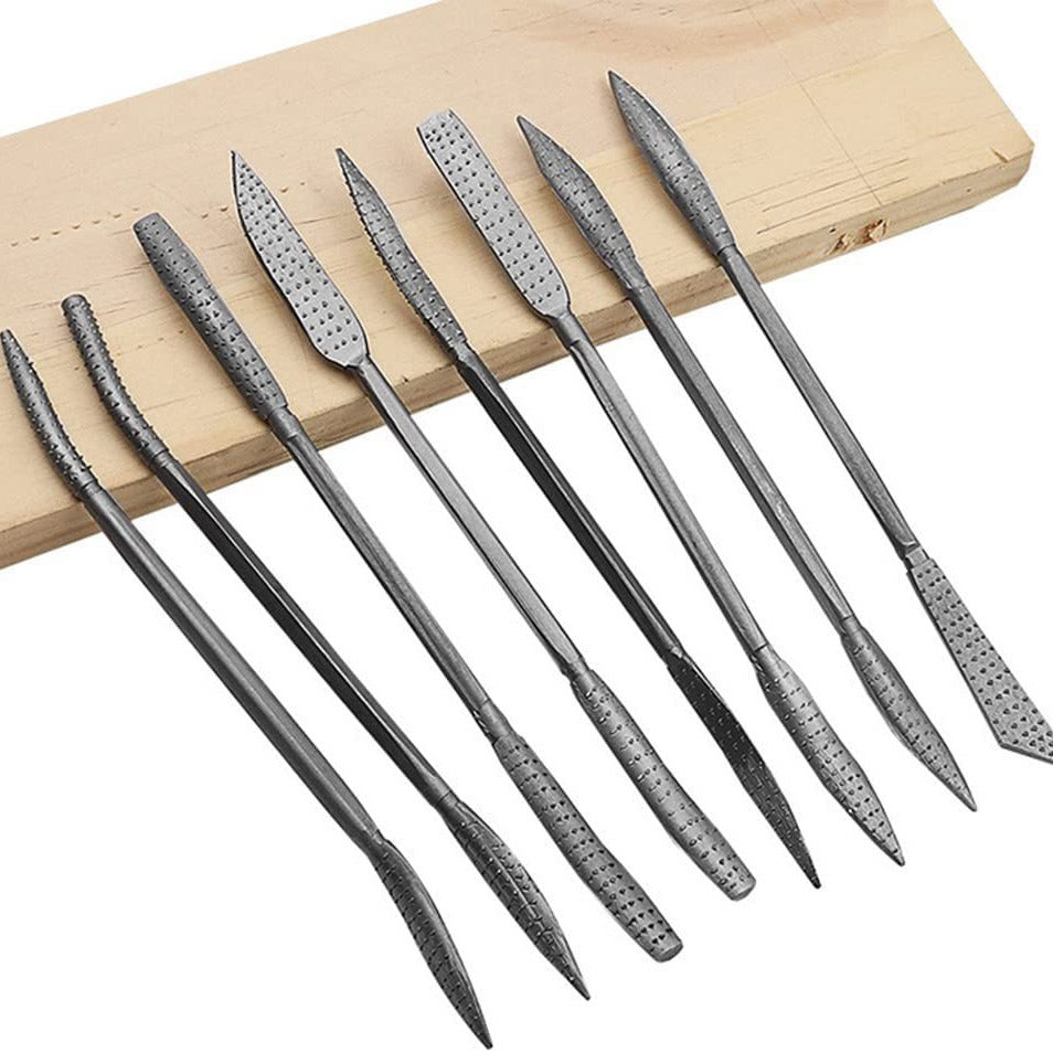 8 sets of special-shaped wood files