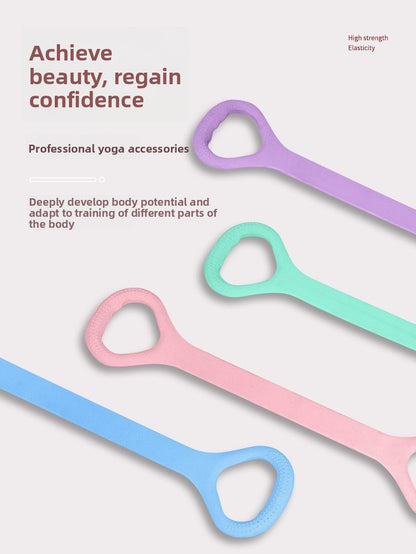 8-Shaped Silicone Resistance Band for Yoga and Training