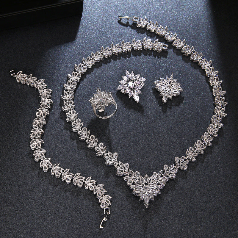 Buy Handcrafted Copper Zircon Set – Luxury Fashion Jewelry