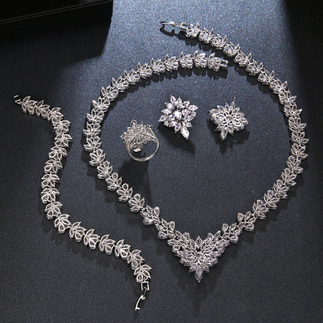 Buy Handcrafted Copper Zircon Set – Luxury Fashion Jewelry