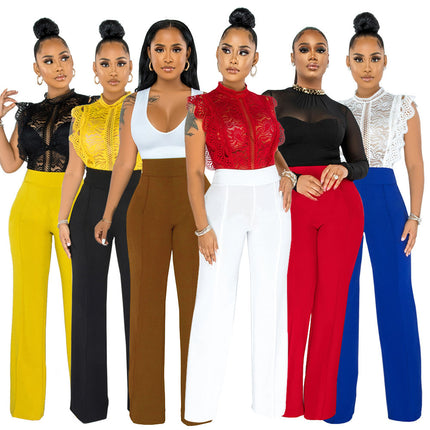 Buy Fashionable Straight-Leg Pants With a Back Zipper for Women