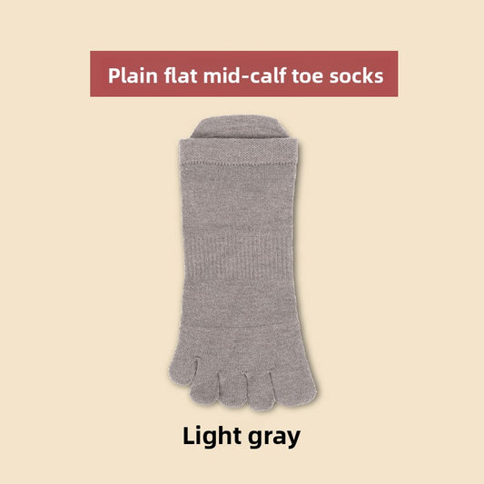 Merino Wool Five-Toe Breathable Socks for Outdoor Comfort