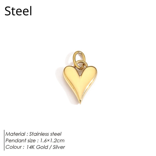 Stainless Steel Necklace Ring Earrings Set with Diamonds