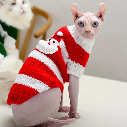 Hairless Cat Warm Sweater – Cozy Pet Cat Clothes Cold Weather