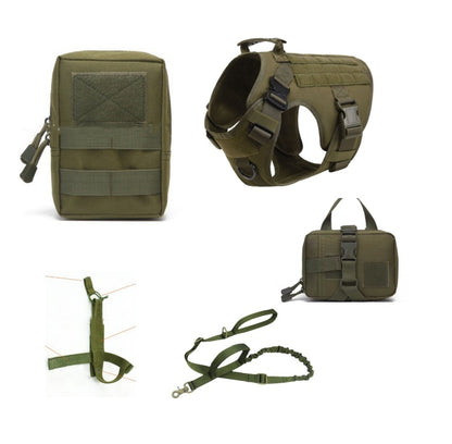 Buy Pet Dog Harness Tactical K9 Training Vest and Leash Set