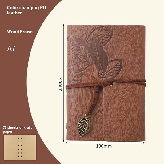 Creative Vintage Leaves Travel Diary Notebook Stationery