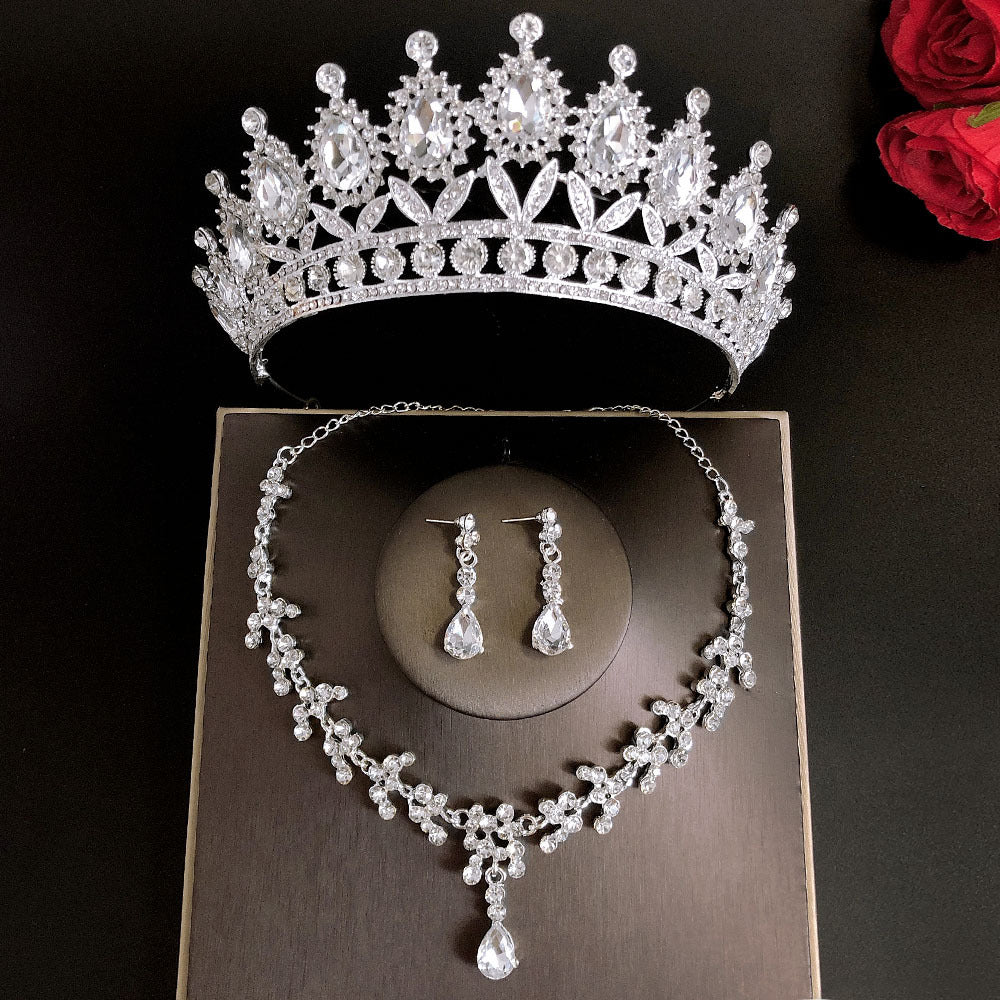 Buy Elegant Royal Queen Bridal Jewelry Sets with Tiara Crown.
