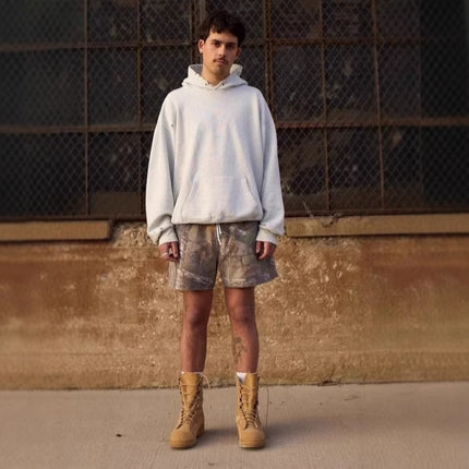 Buy Harajuku Tree Branch Camo Casual Shorts for Streetwear.