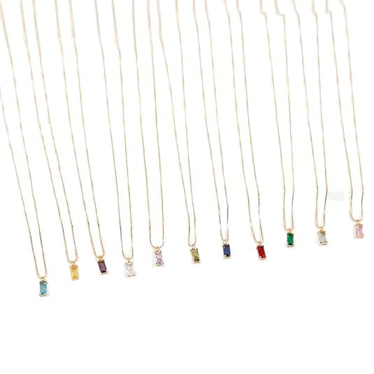 Delicate Zircon Pendant Necklace Womens Fashion Jewelry