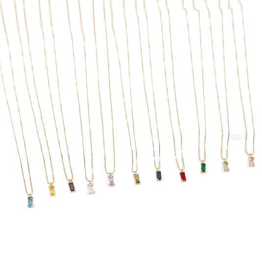 Delicate Zircon Pendant Necklace Womens Fashion Jewelry