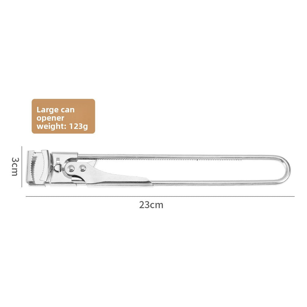 Adjustable Stainless Steel Can and Bottle Opener for Kitchen