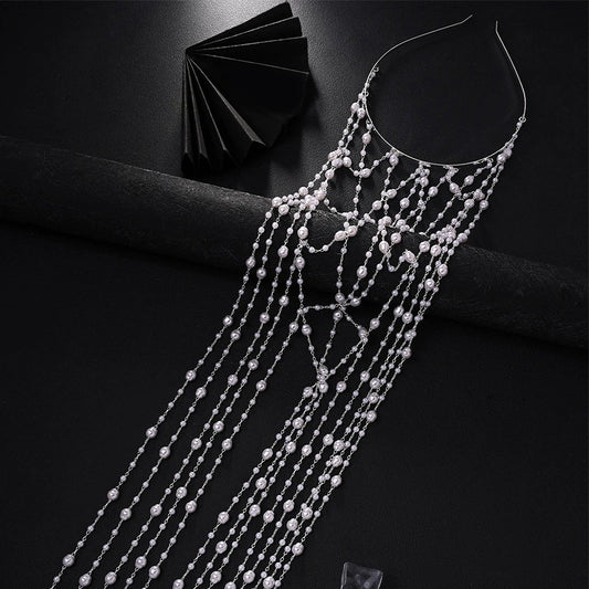 Buy Tassel Pearl Headband Hair Accessory for Women Fashion