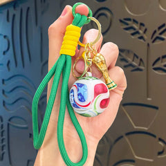 Cup Soccer Ball Gold Cup Green Lanyard