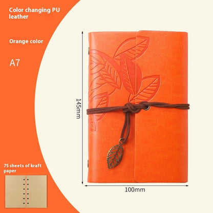 Creative Vintage Leaves Travel Diary Notebook Stationery