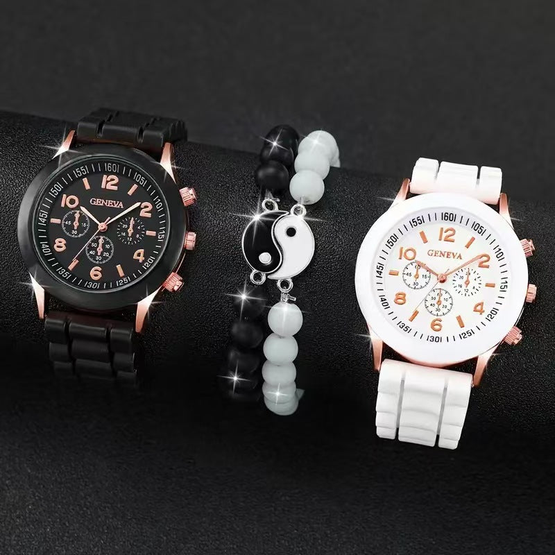 4-Piece Set Fashionable Best-Selling Classic Couple Watch