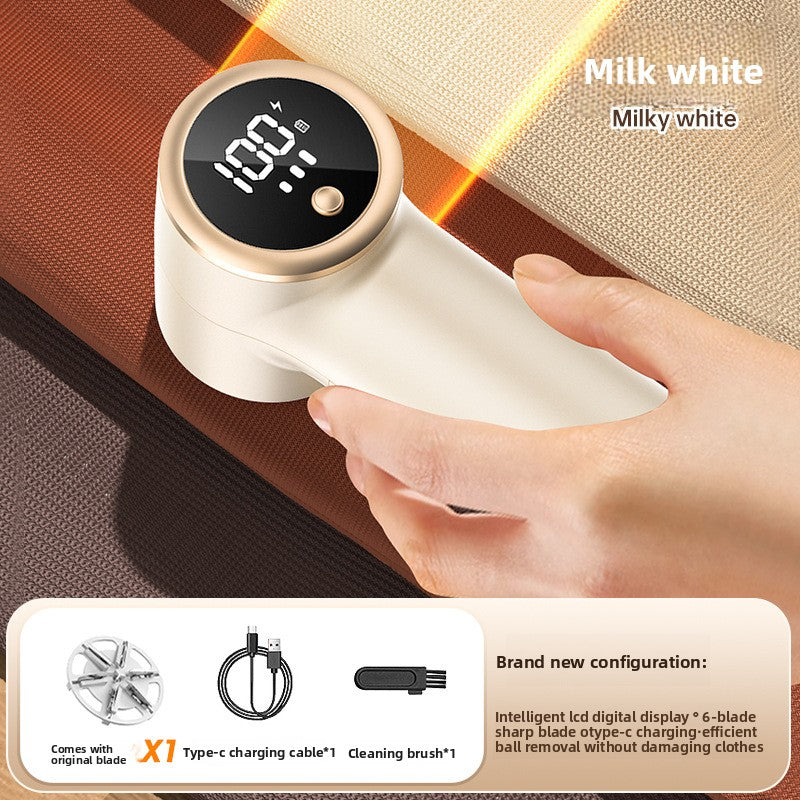 Rechargeable Fabric Shaver  Digital Display for Clothes Care