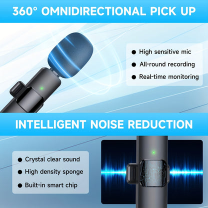 Omnidirectional Wireless Mic for Interviews and Podcasts