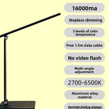 Eye-Protecting Desk Lamp with Soft LED Study Reading Light