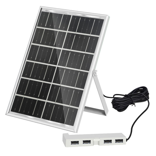 Solar USB Charger Panel with 4 Ports for Camping and Travel