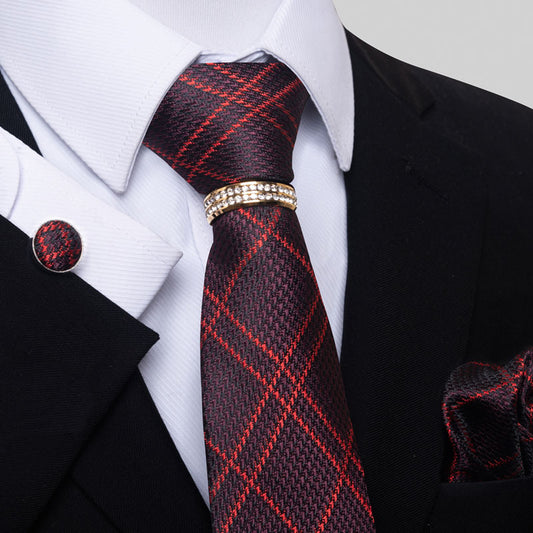 Multi Colored Striped Floral Mens Tie for Formal Party Wear