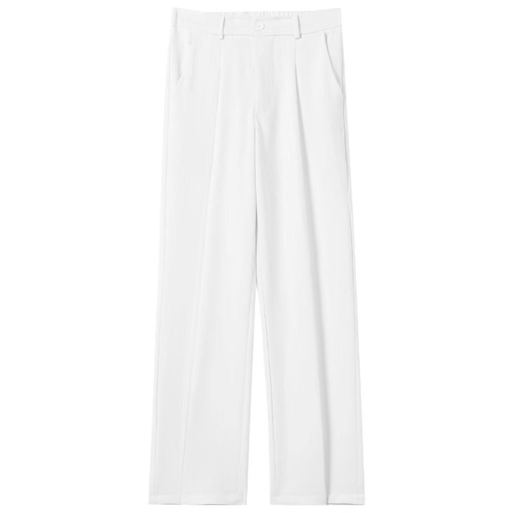 Buy Men’s Casual Draped Straight Suit Pants Online