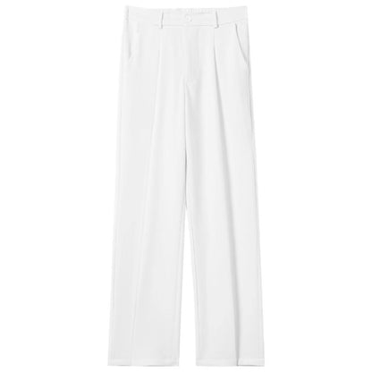 Buy Men’s Casual Draped Straight Suit Pants Online