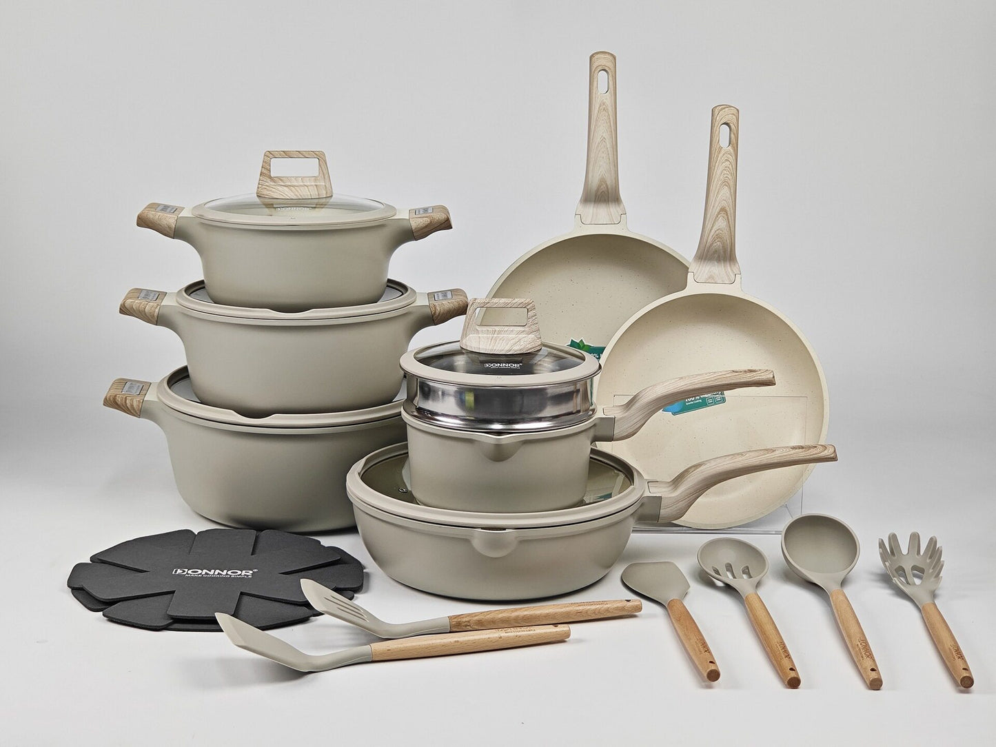 Nonstick Aluminum Cookware Set for Home Kitchen Meals Set