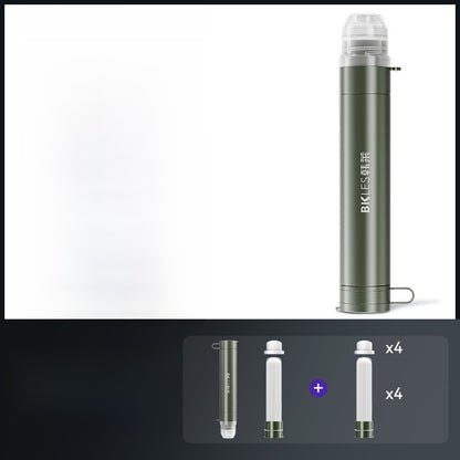 Portable Outdoor Water Purifier with Direct Drink Filter