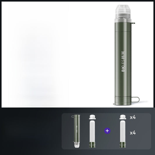 Portable Outdoor Water Purifier with Direct Drink Filter