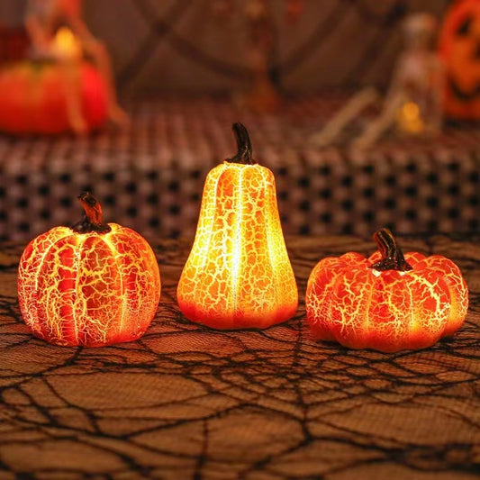 Buy Halloween LED Pumpkin Lantern Resin Candle Light Decor
