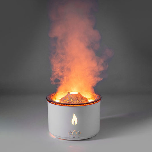 Buy Flame Effect Aromatherapy Humidifier with Jellyfish Mist & Timer