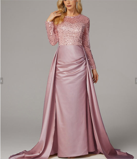 The Dazzling Sequin Queen Sequin Evening Gown Party Wear