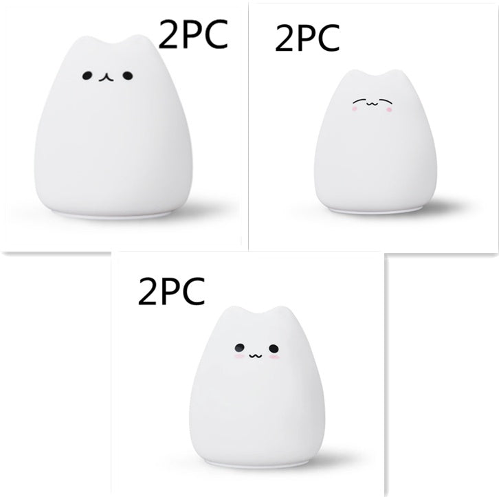 Silicone Touch Sensor LED Night Light for Children Baby Kids