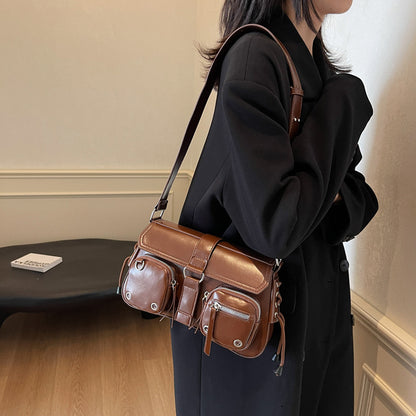 Textured Underarm Baguette Bag for Trendy Chic Style US