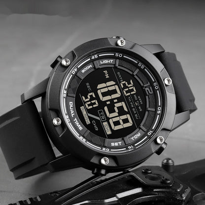 Men’s Sports Electronic Silicone Strap Watch Stylish  Durable