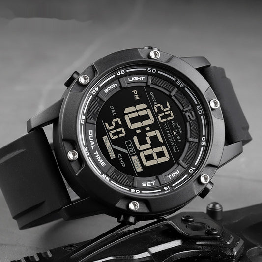 Men’s Sports Electronic Silicone Strap Watch Stylish  Durable