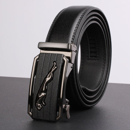 Men’s Genuine Leather Belt Automatic Buckle Stylish & Durable